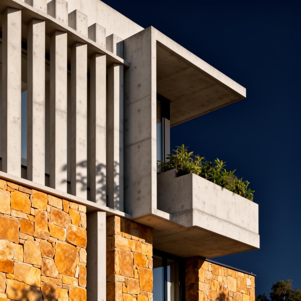 Architectural detail of an Amlak residential development